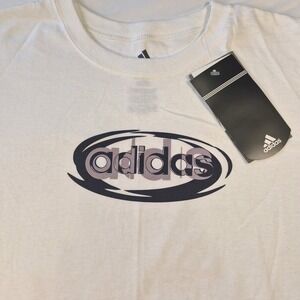 Adidas Core Performance Magnify T-shirt Women's Sz XL  White W/Graphics NWT